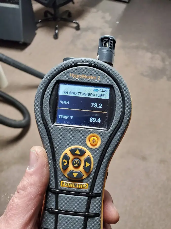 Moisture meter humidity assessment for Fire & Smoke Damage Restoration in Creedmoor