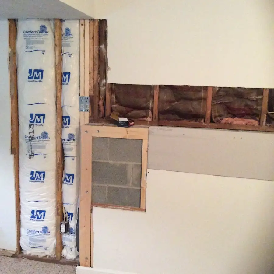 Wall insulation replacement during Structural Drying in Creedmoor